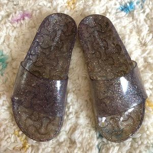 Rainbow Glitter Jelly Slides